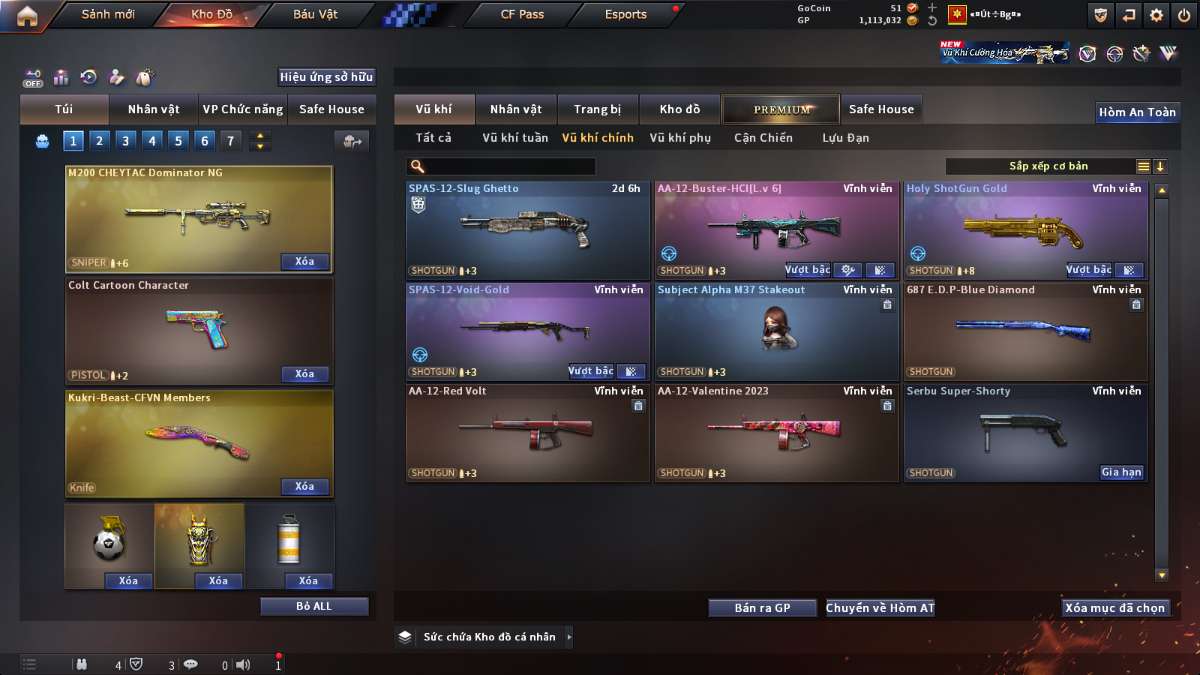 shop acc cf uy tin gia re